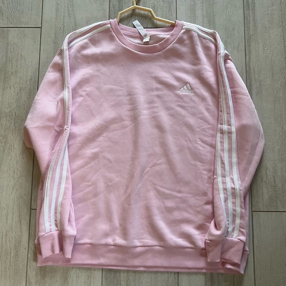 Light pink adidas crewneck